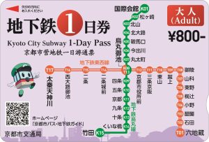 Pass giornaliero Kyoto City Subway One-Day Pass GuidaGiappone