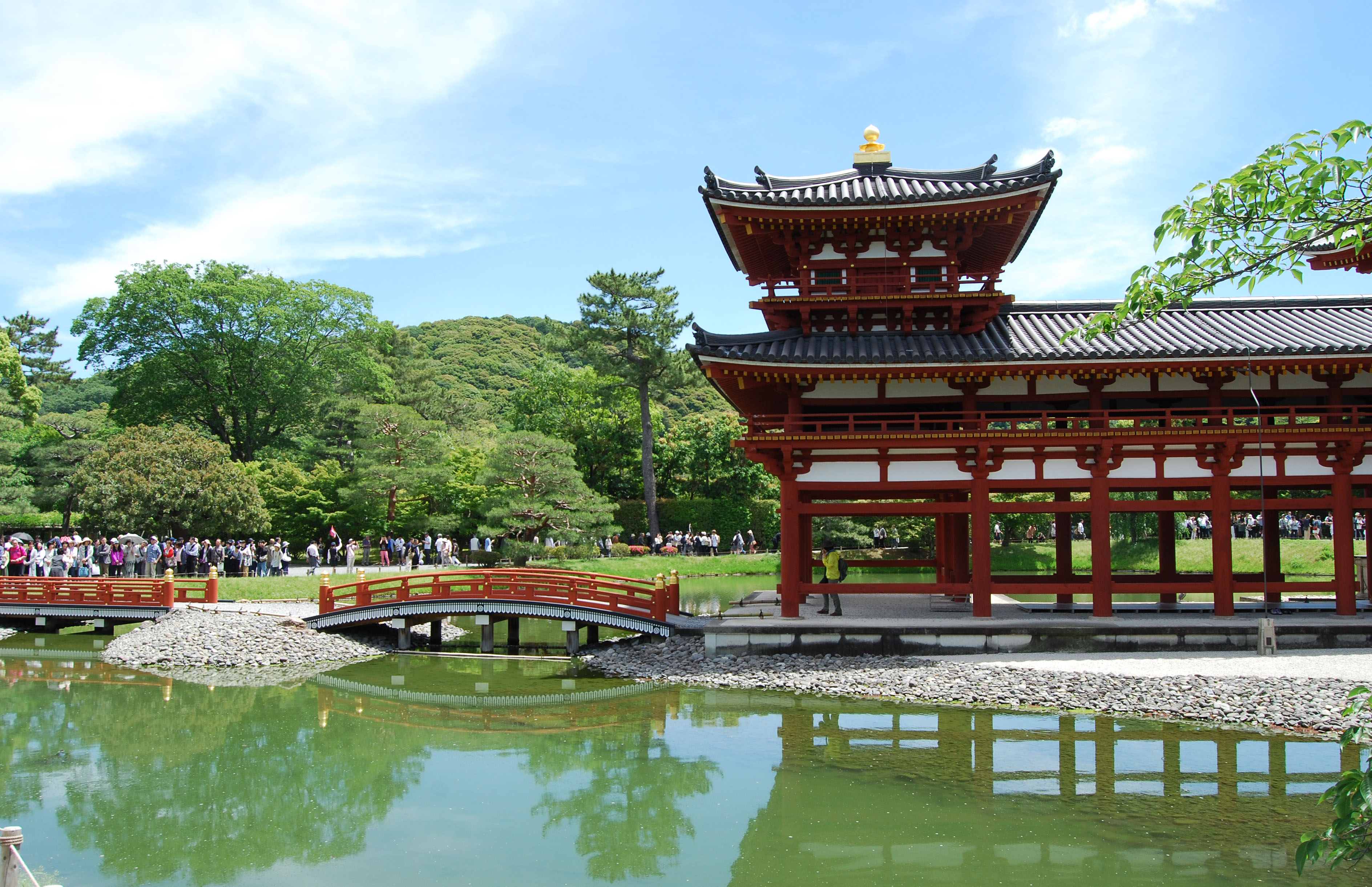 Giardino del tempio di Byodoin, Uji, Kyoto Giappone